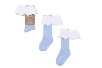 Podkolanówki Mama's Feet Aniołek Skrzydełka Bawełna