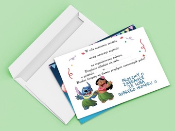 ВЫШИВКА ПРИГЛАШЕНИЯ НА ДЕНЬ РОЖДЕНИЯ РЕБЕНКА + БЕСПЛАТНЫЙ КОНВЕРТ