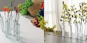 НАБОР ПРОЗРАЧНЫХ ФЛАКОНОВ ДЛЯ СРЕЖЕННЫХ ЦВЕТОВ