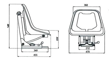 URSUS C-330 C-360 ЦЕЛЬНОЕ СИДЕНЬЕ