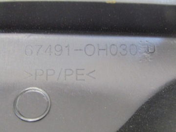LIŠTA ZÁSLEPKA DVEŘE PRAVÝ PŘEDNÍ PRAVÁ PEUGEOT 108 C1 II AYGO 67491-0H030