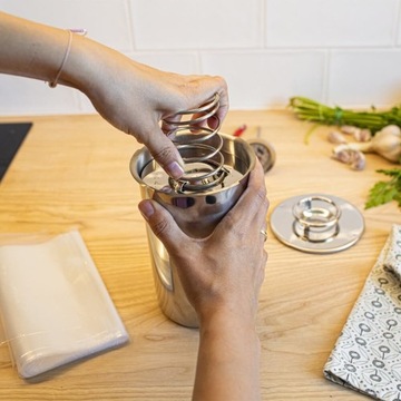 Zestaw Szynkowar 1,5 kg z termometrem i woreczkami