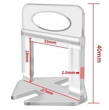 2,0 мм 2,0 ЗАЖИМЫ 100 шт. ДЛЯ СИСТЕМЫ ВЫРАВНИВАНИЯ КРОНШТЕЙНЫ ДЛЯ УКЛАДКИ ПЛИТКИ