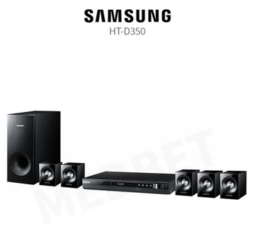 KINO DOMOWE SAMSUNG HT-D350 330W 5.1 DVD CD USB MP3 RADIO PILOT