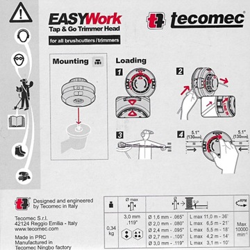 STRONG NAC БЕНЗИНОВАЯ ЩЕТКА С МАСЛЯНОЙ ГОЛОВКОЙ Easy Feed M10x125 Быстрая намотка 100 мм