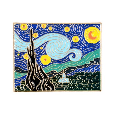 Van Gogh Oil Painting Brooch Van Gogh Brooch
