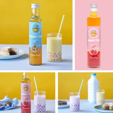 СИРОП BUBBLE TEA икорные шарики 4 вкуса пузырьковый чай своими руками 4х0,5л