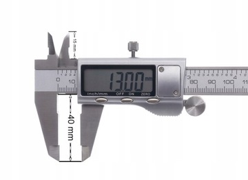 SUWMIARKA ELEKTRONICZNA ZE STALI NIERDZEWNEJ, WYŚWIETLACZ LCD 0-150 MM ETUI