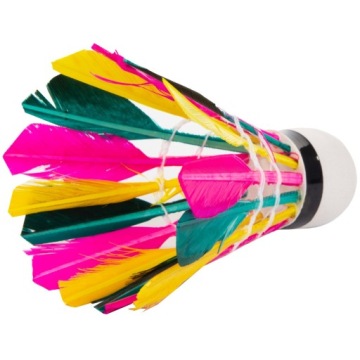 Перьевые воланы для бадминтона, набор из 3 разноцветных воланов ENERO