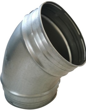 Kolano tłoczone spiro fi 125mm / 45°