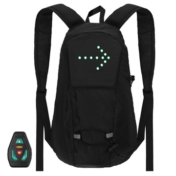 Zestaw rowerowy z kierunkowskazem LED Plecak 15L