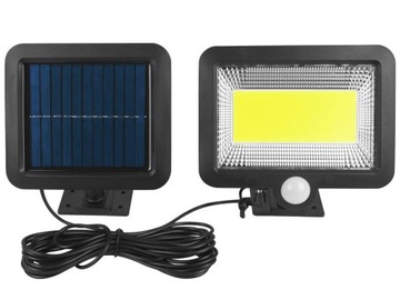 Halogen biały LED Solarny 10W z czujnik zmierzchu