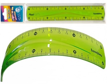 Linijka elastyczna BAMBINO 20 cm flexi - szkolna niełamliwa