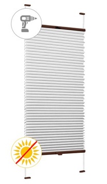 Plisa okienna zaciemniająca termo 100% 113,5x150 c