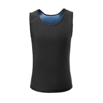 Kamizelka do sauny fitness Damska kamizelka do sauny SM PU niebieska