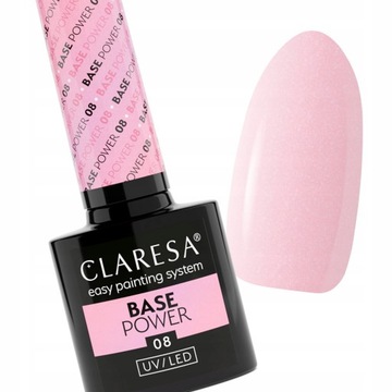 CLARESA BAZA POWER 08 BEZKWASOWA BUDUJĄCA DO PAZNOKCI 5G