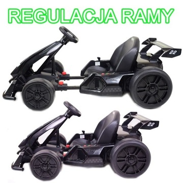 БЫСТРЫЙ ДРИФТ ГОКАРТ С АККУМУЛЯТОРОМ 24 В, ДЕТСКИЙ ДЕНЬ, РЕГУЛИРУЕМАЯ РАМА