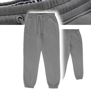 PITBULL WEST COAST DAMSKIE SPODNIE DRESOWE OVERSIZE MANZANITA SZARE XS/S