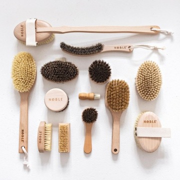 Щетки для сухого массажа для тела и лица Set Sharp and Gentle Noble