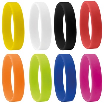 Браслет на руку из каучука SILICONE BAND Разноцветный силикон, 8 цветов