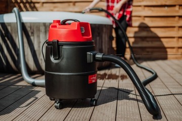 MOCNY ODKURZACZ BASENOWY DO BASENU OCZEK WODNYCH CZYSZCZENIA 1400W 30L