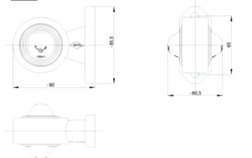 LED OUTLINE на бело-красной штанге PL