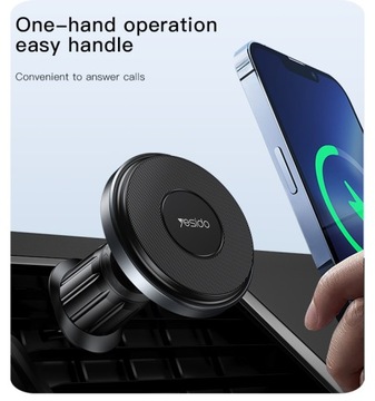Автомобильный магнитный держатель в клетку с ИНДУКТИВНОЙ ЗАРЯДКОЙ MagSafe - iPhone
