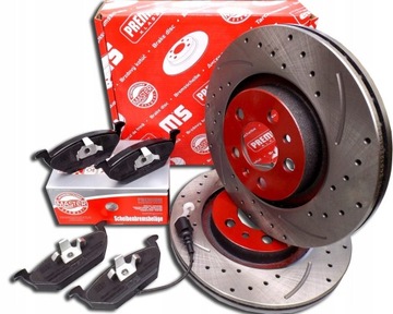 Zestaw Tarcze Klocki Przod Do Audi A3 Leon Octavia Golf 4 Nawiercane 280mm