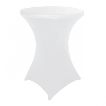 Obrus na krzesło barowe Ø 80 cm w gładkich, matowych kolorach