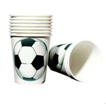 ФУТБОЛЬНЫЕ БУМАЖНЫЕ СТАКАНКИ, 6 ШТ.