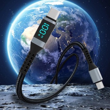 Кабель USB C — USB C, 5 А, PD, 100 Вт, кабели для быстрой зарядки, дисплей, 50 см