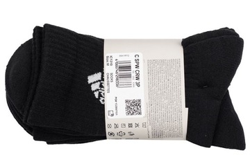 Skarpetki męskie adidas Cushioned Crew Socks 3pary sportowe czarne 46-48