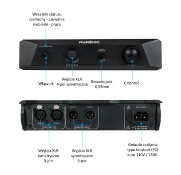 Музыкальный предусилитель Andromeda XLR, усилитель для наушников