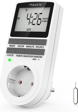 Programator czasowy tygodniowy Wyłącznik 16A 3680W