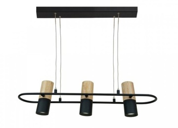 Lampa wisząca Bovino 3x GU10 czarny LP-1111/3P do
