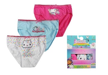 GABBY'S DOLLHOUSE KOCI DOMEK GABI MAJTKI Z BROKATEM DZIEWCZĘCE 3-PAK 5/6LAT