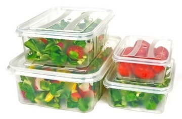 POJEMNIK PLASTIKOWY PUDEŁKO JEDZENIE POKRYWA 2,1L