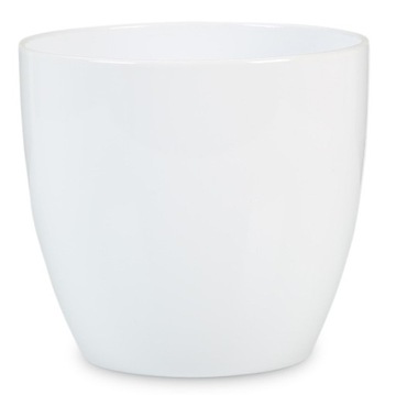 Белая глянцевая крышка для вазона Scheurich 22