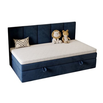 Łóżko tapicerowane kontynentalne ELZA MINI 80x200 Royal Velvet 234