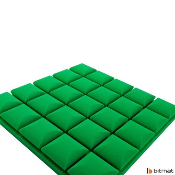 Потолочные панели для помещения, акустические кубы, шумоизоляционная пена для стены.