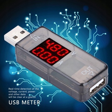 МЕТР ВОЛЬТМЕТР USB-ТЕСТЕР НАПРЯЖЕНИЯ AMPEROMIE