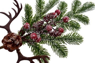 Веточка, украшение из боярышника, букет, украшение из ели