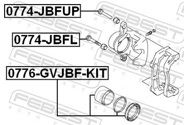 FEBEST 0774-JBFL ČEP VODÍCÍ TŘMEN BRZDY