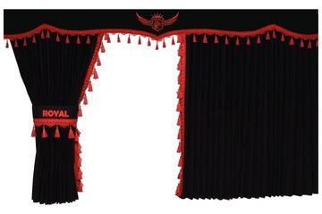Zasłony zasłonki Plisowane ROYAL czarne TIR