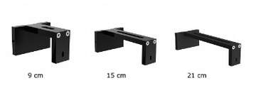Карниз системы TOP LINE - МАТОВЫЙ ЧЕРНЫЙ - 300 см