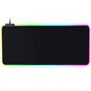 GAMINGOWA PODKŁADKA POD MYSZ KLAWIATURE 30x80 LED NOWY MODEL 2024