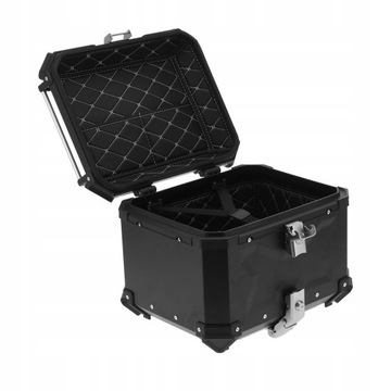 АЛЮМИНИЕВЫЙ ЧЕХОЛ ДЛЯ МОТОЦИКЛА ОБЪЕМОМ 45 Л С КОЖАНОЙ ПОДКЛАДКОЙ SOFT PRACTICAL