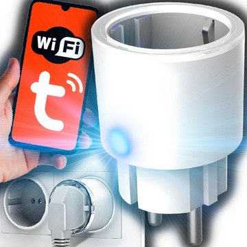 Programator czasowy INTELIGENTNE gniazdko smart WiFi TUYA Timer Watomierz