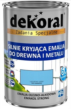 FARBA OLEJNA EMAKOL STRONG- lazurowa jasna, 0.9l