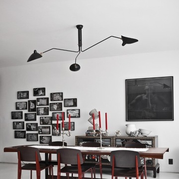 ЧЕРНЫЙ ПОДВЕСНОЙ ПОТОЛОЧНЫЙ СВЕТИЛЬНИК ПАУК С 3 РУЧКАМИ XXL